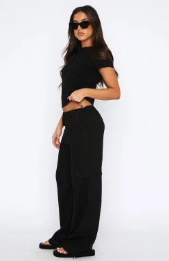 It's Always Me And You Pants Black -whitefox shop 02.06.2330892