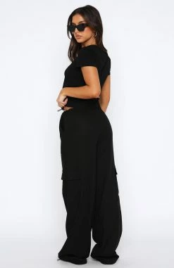 It's Always Me And You Pants Black -whitefox shop 02.06.2330895