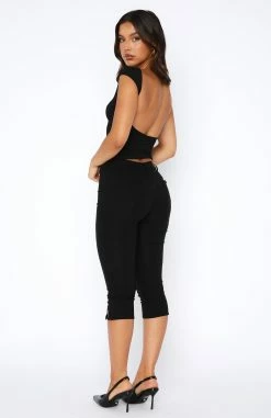 Day For It Cropped Pants Black 9 Day For It Cropped Pants Black -whitefox shop 04.08.2344733