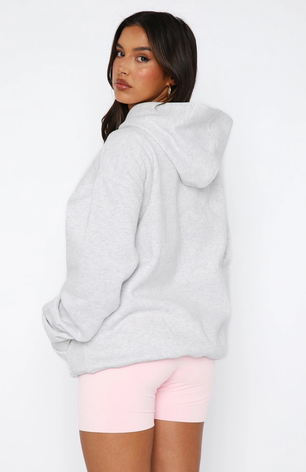 Set New Limits Oversized Hoodie Grey Marle 6 Set New Limits Oversized Hoodie Grey Marle - Image 4