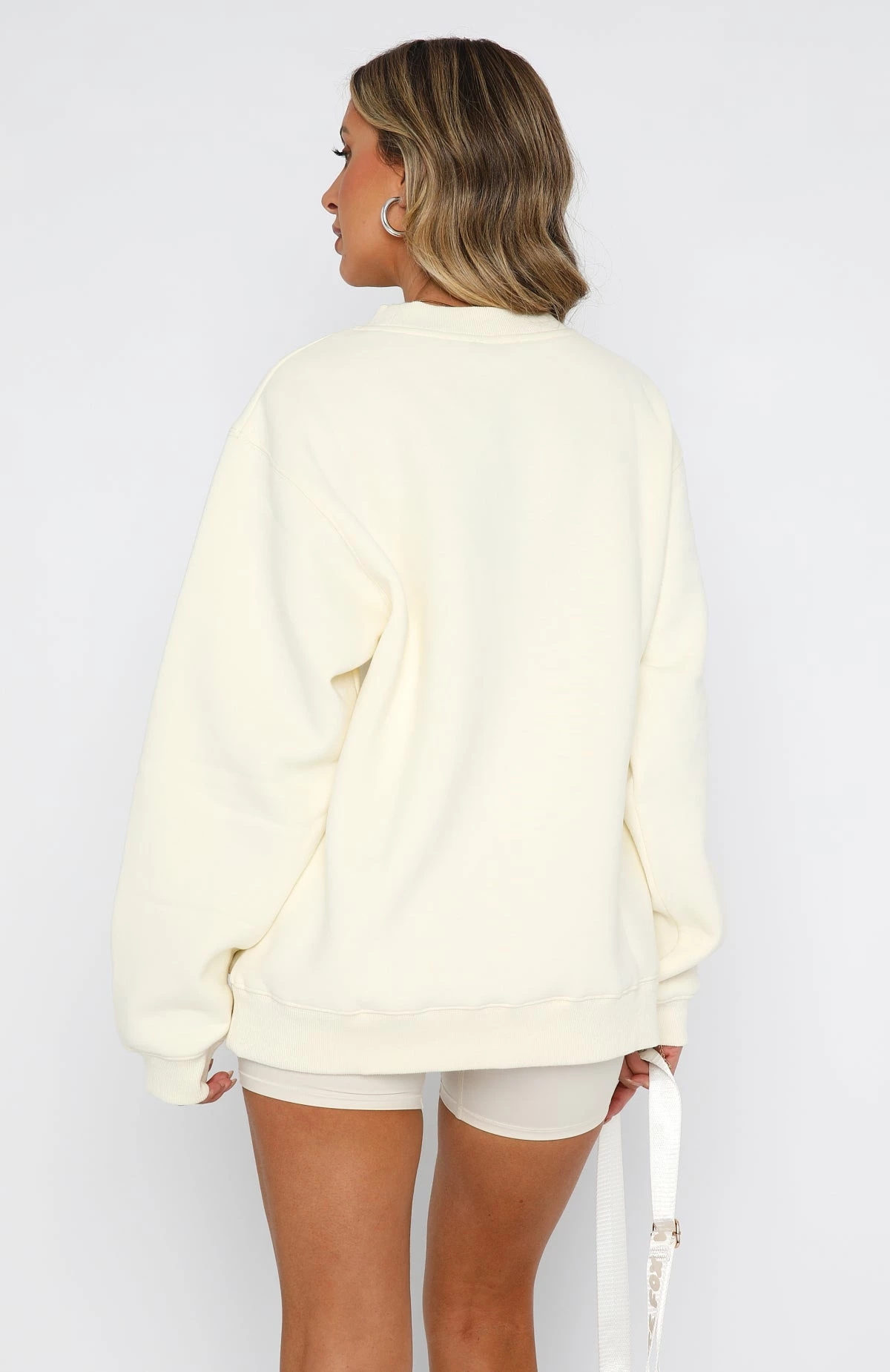 Take Me To Paris Oversized Sweater Cream 6 Take Me To Paris Oversized Sweater Cream - Image 4