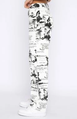 Your Choice Printed Pants White 11 Your Choice Printed Pants White -whitefox shop 08.09.22 902