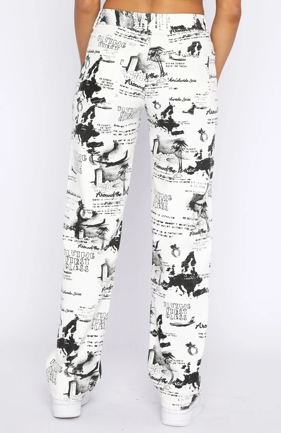 Your Choice Printed Pants White 6 Your Choice Printed Pants White - Image 4