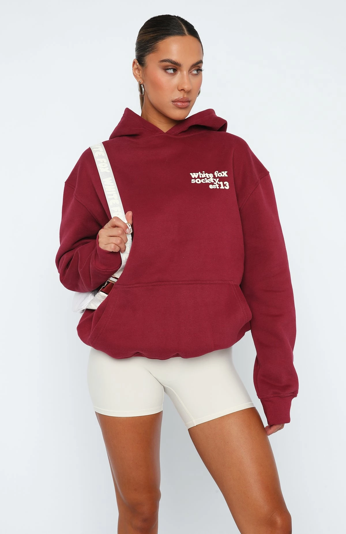 Enough Said Oversized Hoodie Wine 4 Enough Said Oversized Hoodie Wine - Image 2