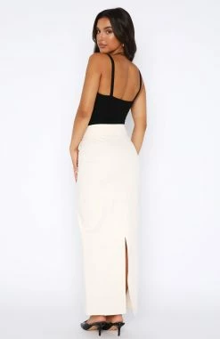 Forever Love Maxi Skirt Cream -whitefox shop 11.08.2346371