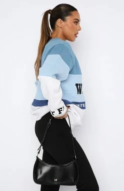 Latest And Greatest Oversized Sweater Dusty Blue -whitefox shop 11.08.2346392