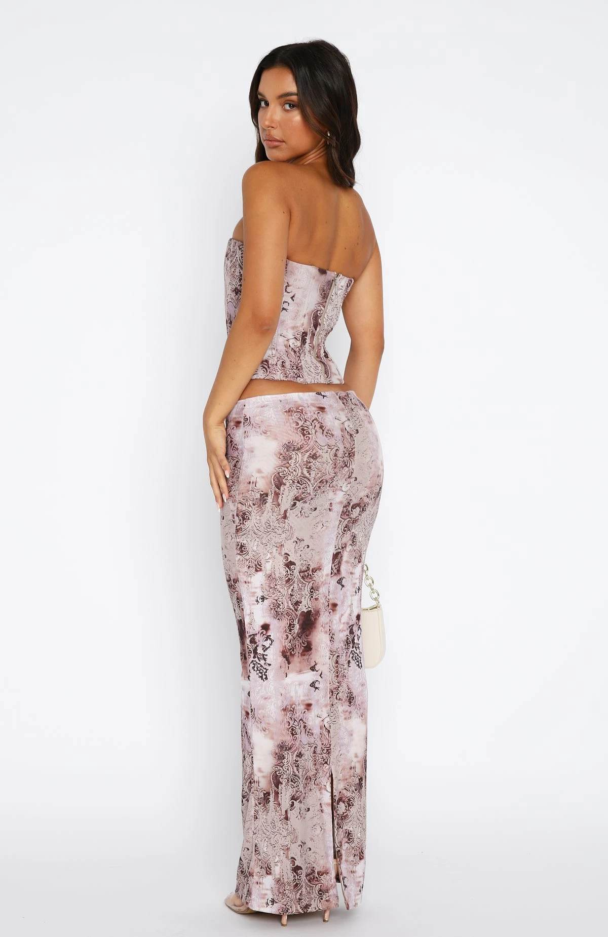 Don't Ever Leave Maxi Skirt Smokey Pink 6 Don't Ever Leave Maxi Skirt Smokey Pink - Image 4