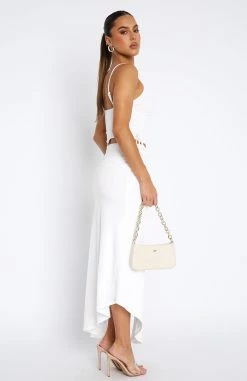 Love In The Sky Midi Skirt Off White -whitefox shop 11.08.2347866