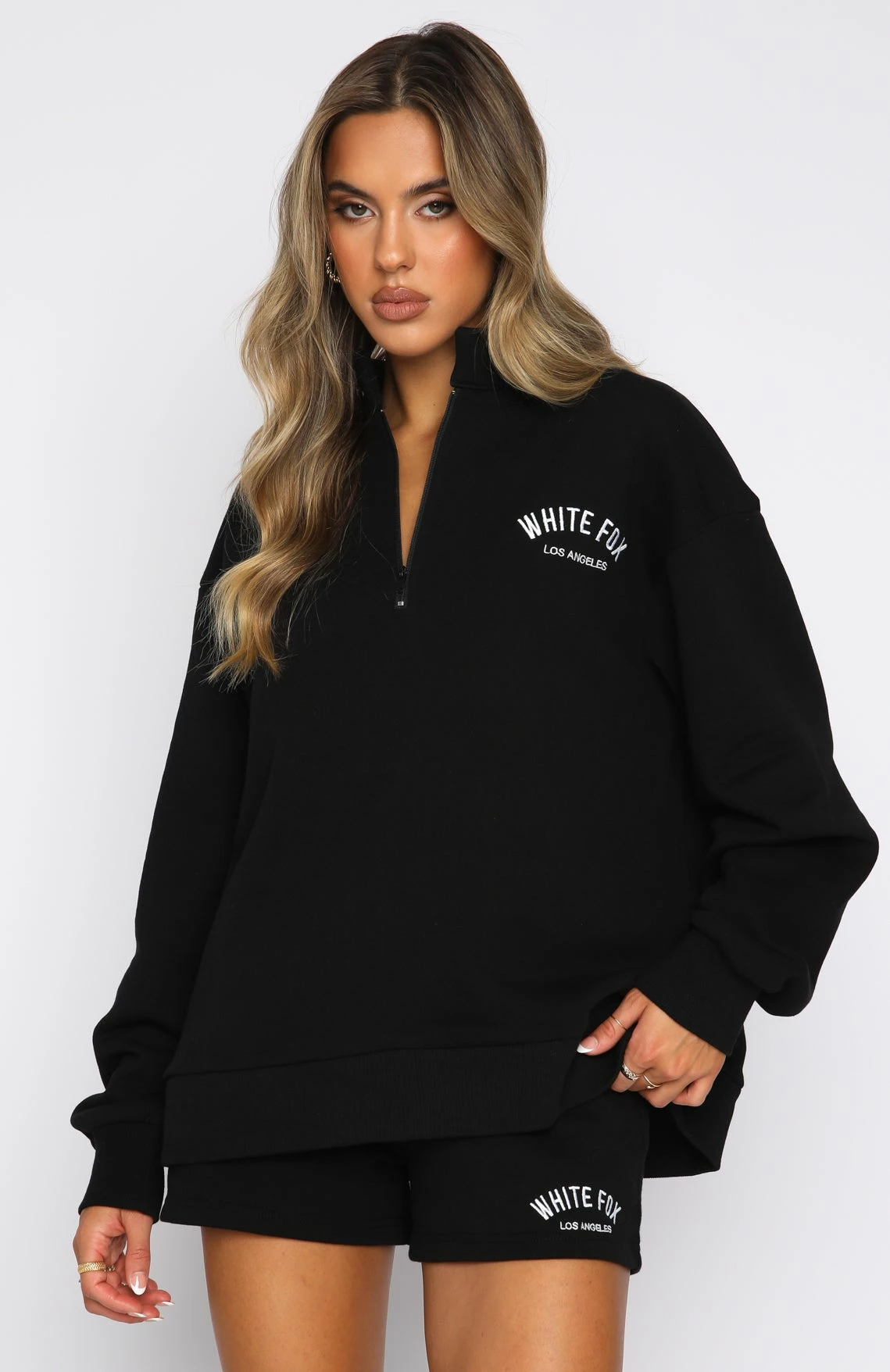 The Highest Demand Zip Front Sweater Black 4 The Highest Demand Zip Front Sweater Black - Image 2