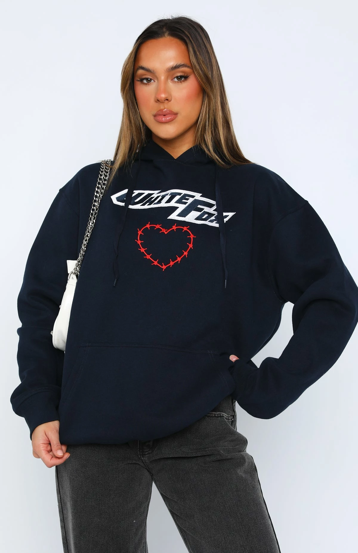 Need To Have It Oversized Hoodie Dark Navy 4 Need To Have It Oversized Hoodie Dark Navy - Image 2