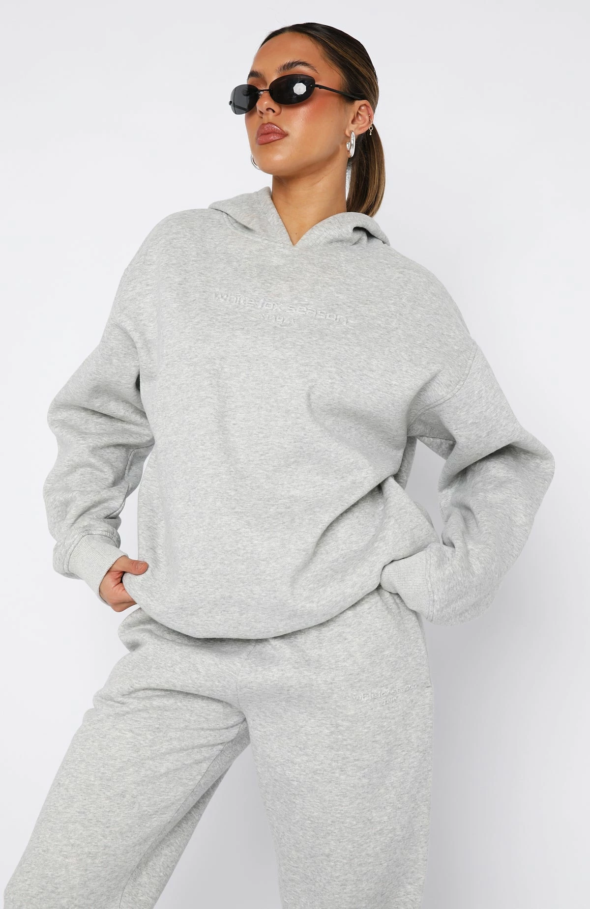 Future Forward Oversized Hoodie Dark Grey Marle 4 Future Forward Oversized Hoodie Dark Grey Marle - Image 2