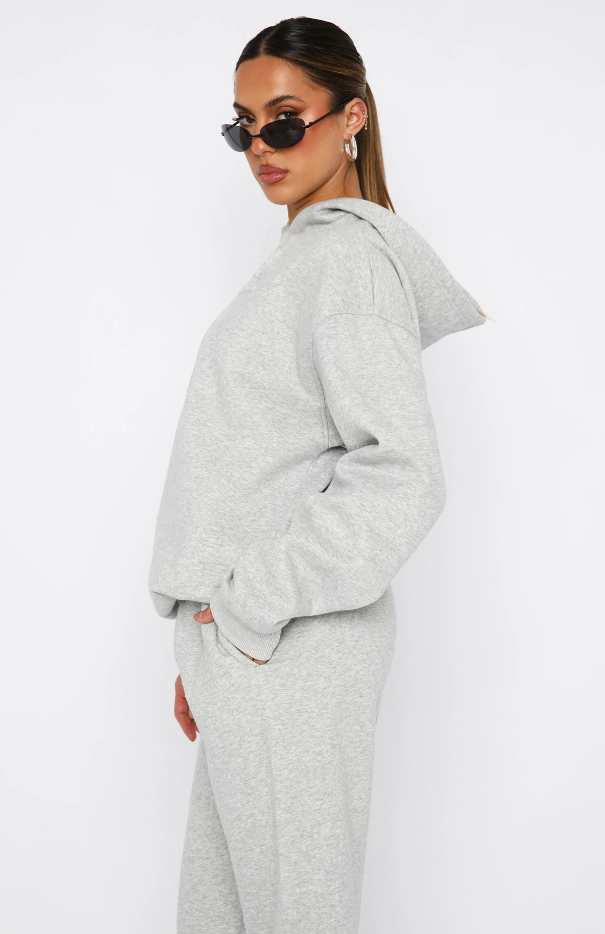Future Forward Oversized Hoodie Dark Grey Marle 5 Future Forward Oversized Hoodie Dark Grey Marle - Image 3