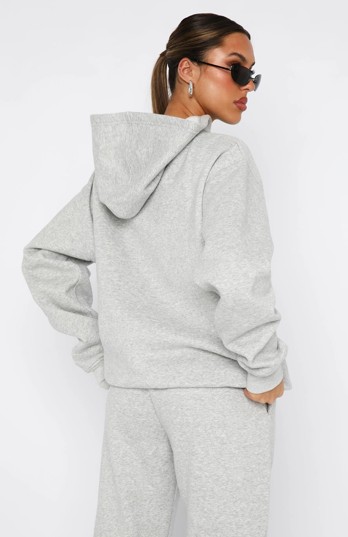 Future Forward Oversized Hoodie Dark Grey Marle 6 Future Forward Oversized Hoodie Dark Grey Marle - Image 4