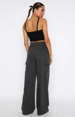 Eyes Closed Pants Charcoal -whitefox shop 22.06.2335536