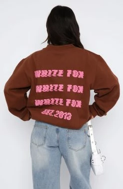 All A Blur Oversized Sweater Auburn -whitefox shop 24.08.2351945 1