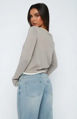 Unique Love Knit Sweater Taupe 10 Unique Love Knit Sweater Taupe -whitefox shop 29.05.2321573