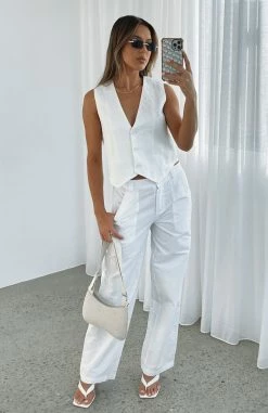 Lean On Me Pants White