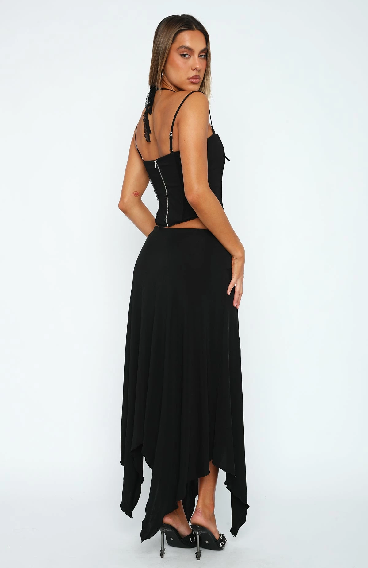 Pretty Poison Midi Skirt Black 6 Pretty Poison Midi Skirt Black - Image 4