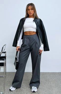 Eyes Closed Pants Charcoal