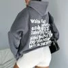 Enough Said Oversized Hoodie Volcanic -whitefox shop IMG 5447 c8c90cff 02ea 4c98 b65d bb693e9d5476