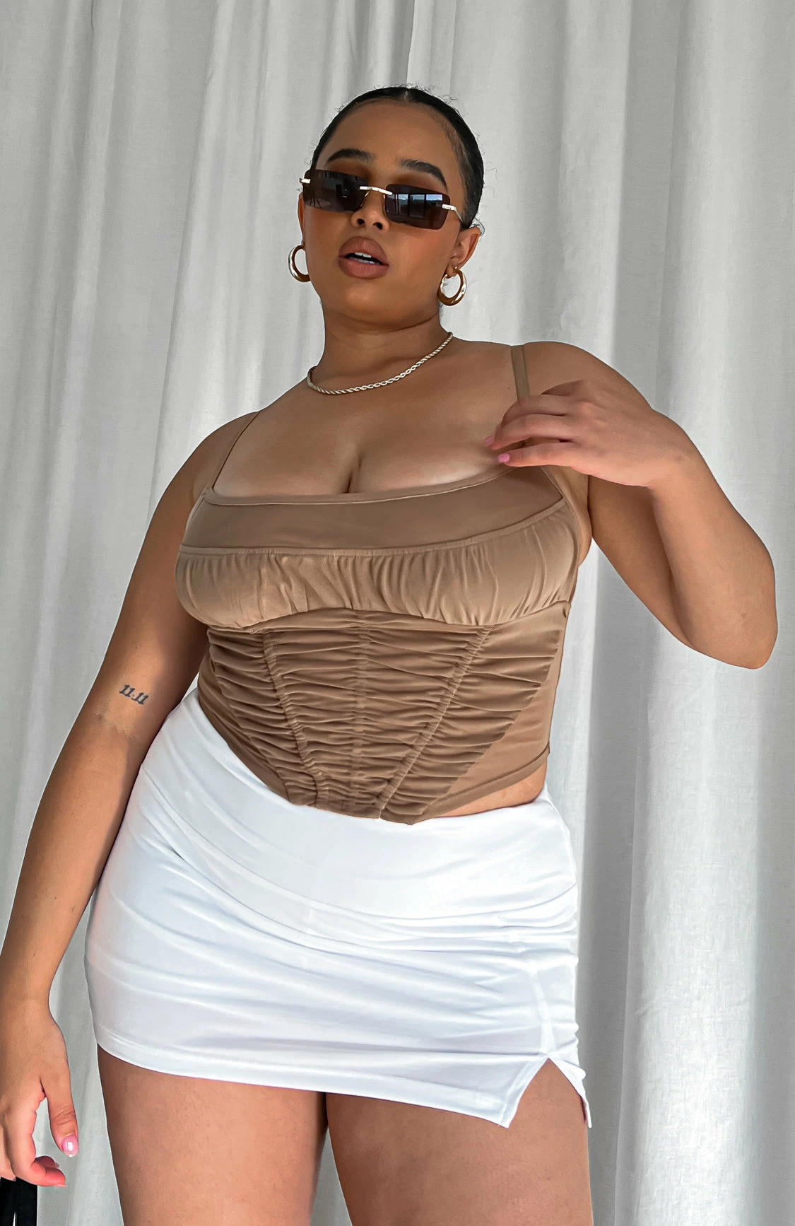 Act Brand New Mini Skort White 10 Act Brand New Mini Skort White - Image 8