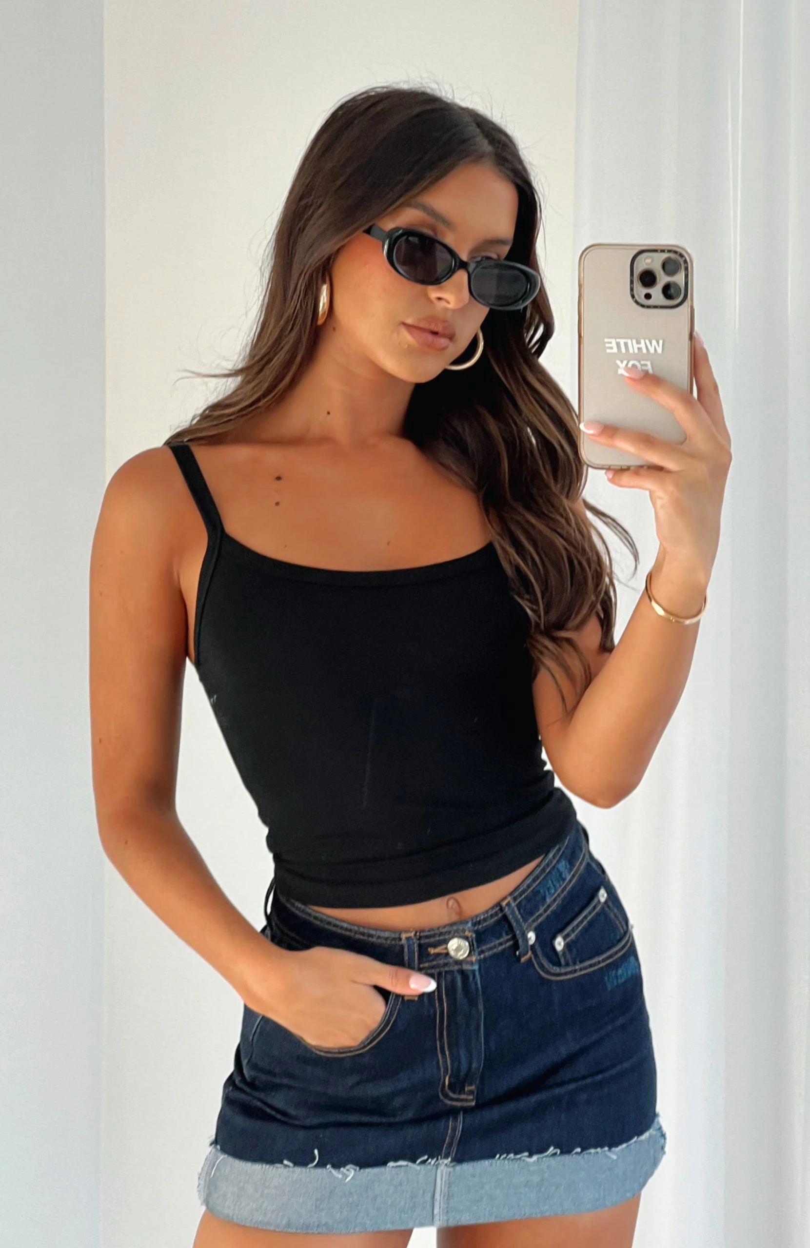 Vice Versa Mini Skirt Dark Denim 3 Vice Versa Mini Skirt Dark Denim