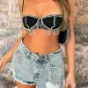 Behind The Flash Denim Shorts Blue Wash 2 Behind The Flash Denim Shorts Blue Wash -whitefox shop MILLION DOLLAR BABY CROP BLACK BEHIND THE FLASH DENIM SHORTS BLUE WASH200223 10 1e05460f 9b12 4fc1 9895 5f2084640c57