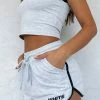 Another Level Relaxed Shorts Grey Marle -whitefox shop NO REASON BABY TEE ANOTHER LEVEL SHORTS 091222 05
