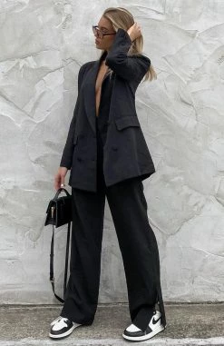 Press Pause Pants Black