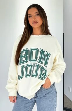 Take Me To Paris Oversized Sweater Cream 11 Take Me To Paris Oversized Sweater Cream -whitefox shop TAKE ME TO PARIS SWEATER 7.06.23 11