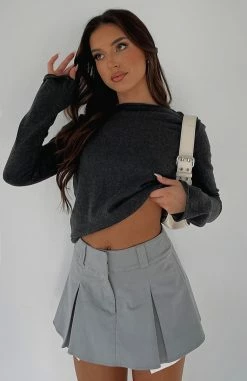 Unique Love Knit Sweater Dark Charcoal