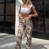 Out To Play Pants Beige Camo -whitefox shop efhucd