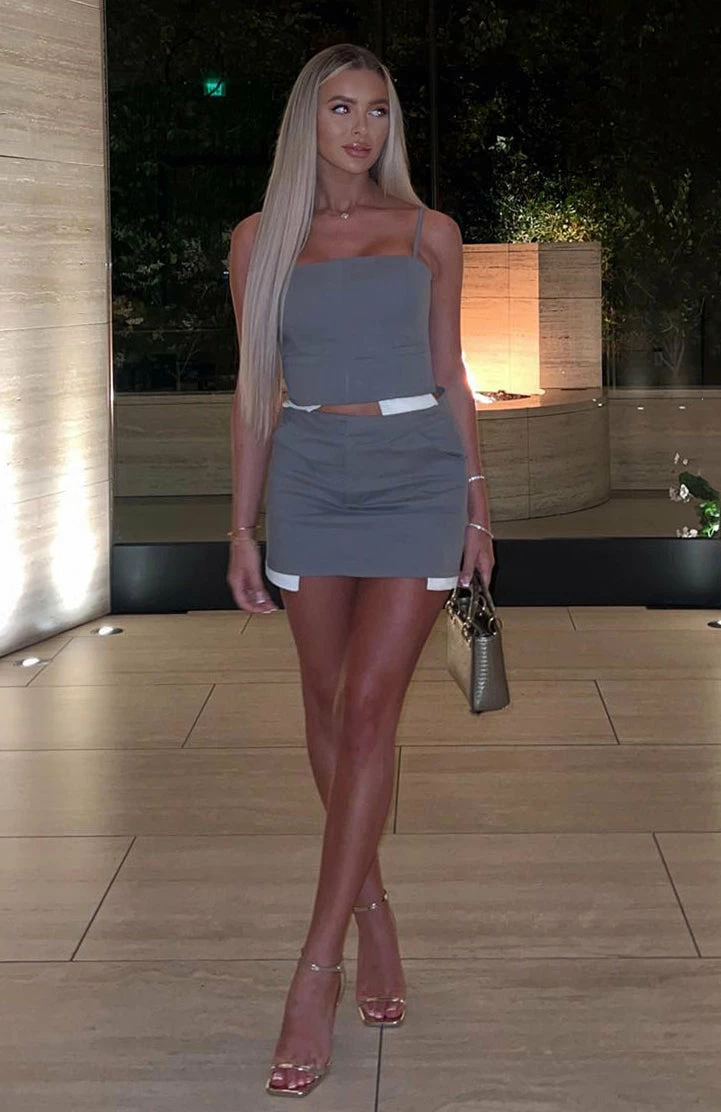 Stay Forever Mini Skirt Grey 3 Stay Forever Mini Skirt Grey